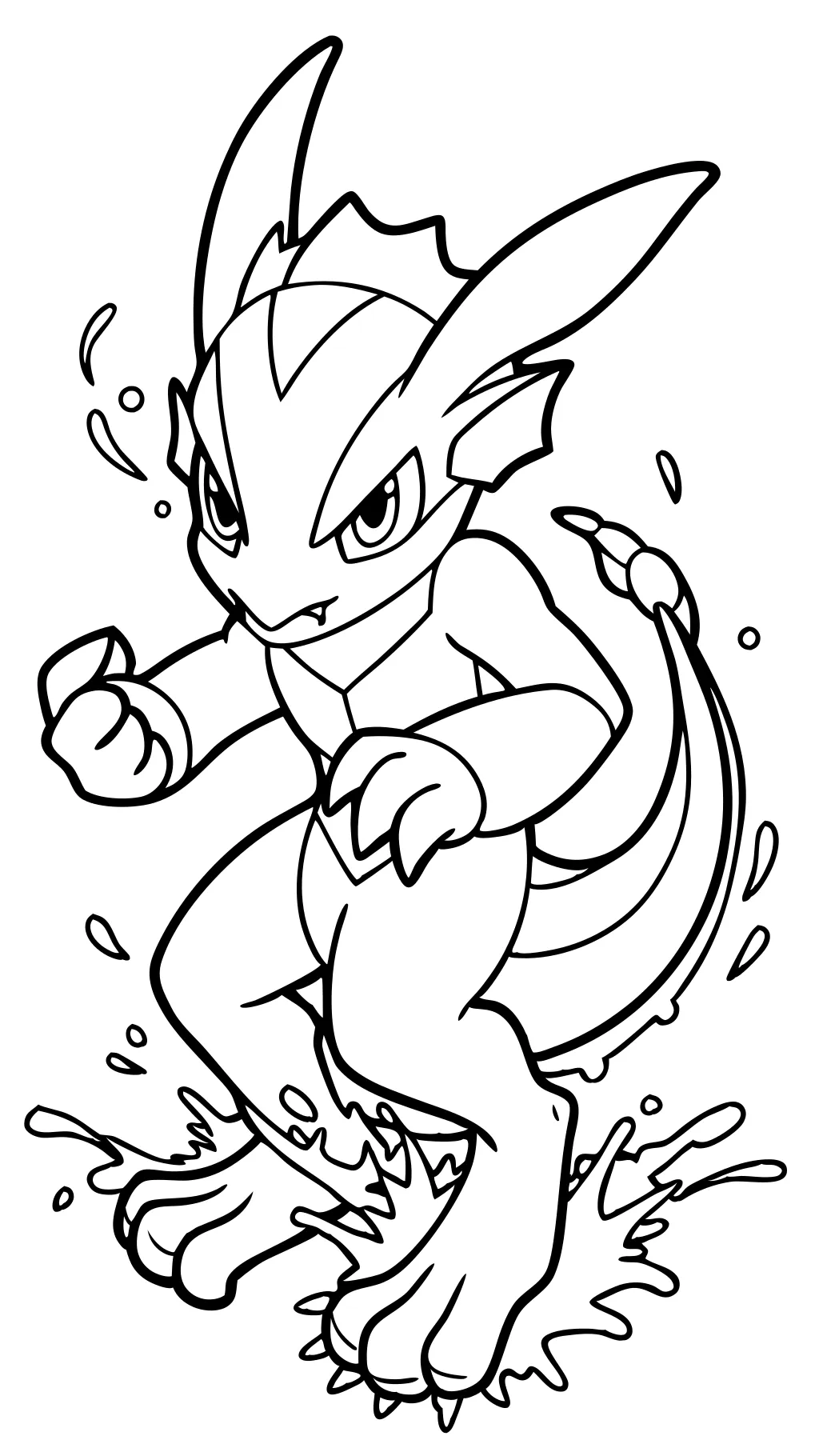 coloriages de greninja